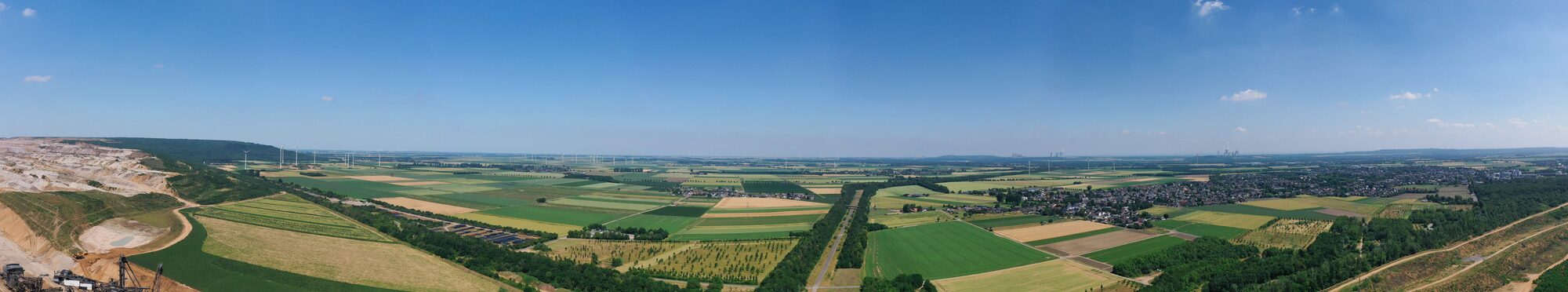 Tagebau Hambach Panorama Landwirtschaft
