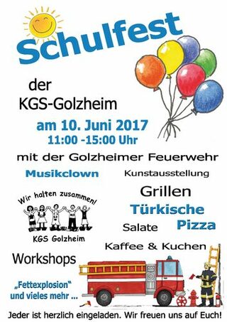 Plakat Schulfest OGS Golzheim
