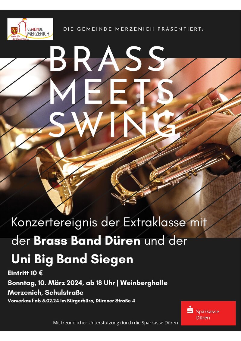 Plakat Brass Konzert Merzenich 2024