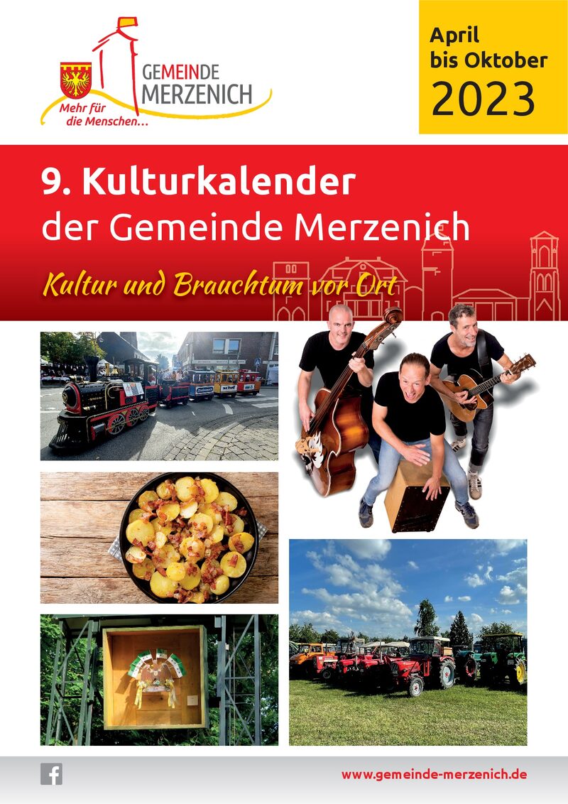 Titelseite 9.Kulturkalender Merzenich 2023