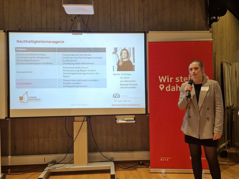 Nachhaltigkeitsmanagerin Karina Vonhögen stellte ihre Projekte vor.