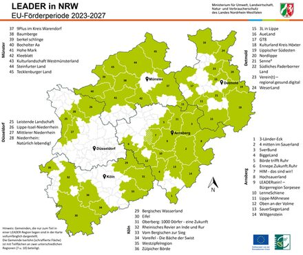 LEADER Karte NRW